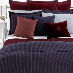 Ralph lauren  Greenwich  Modern stripe King Duvet cover & euorpean pillow shams